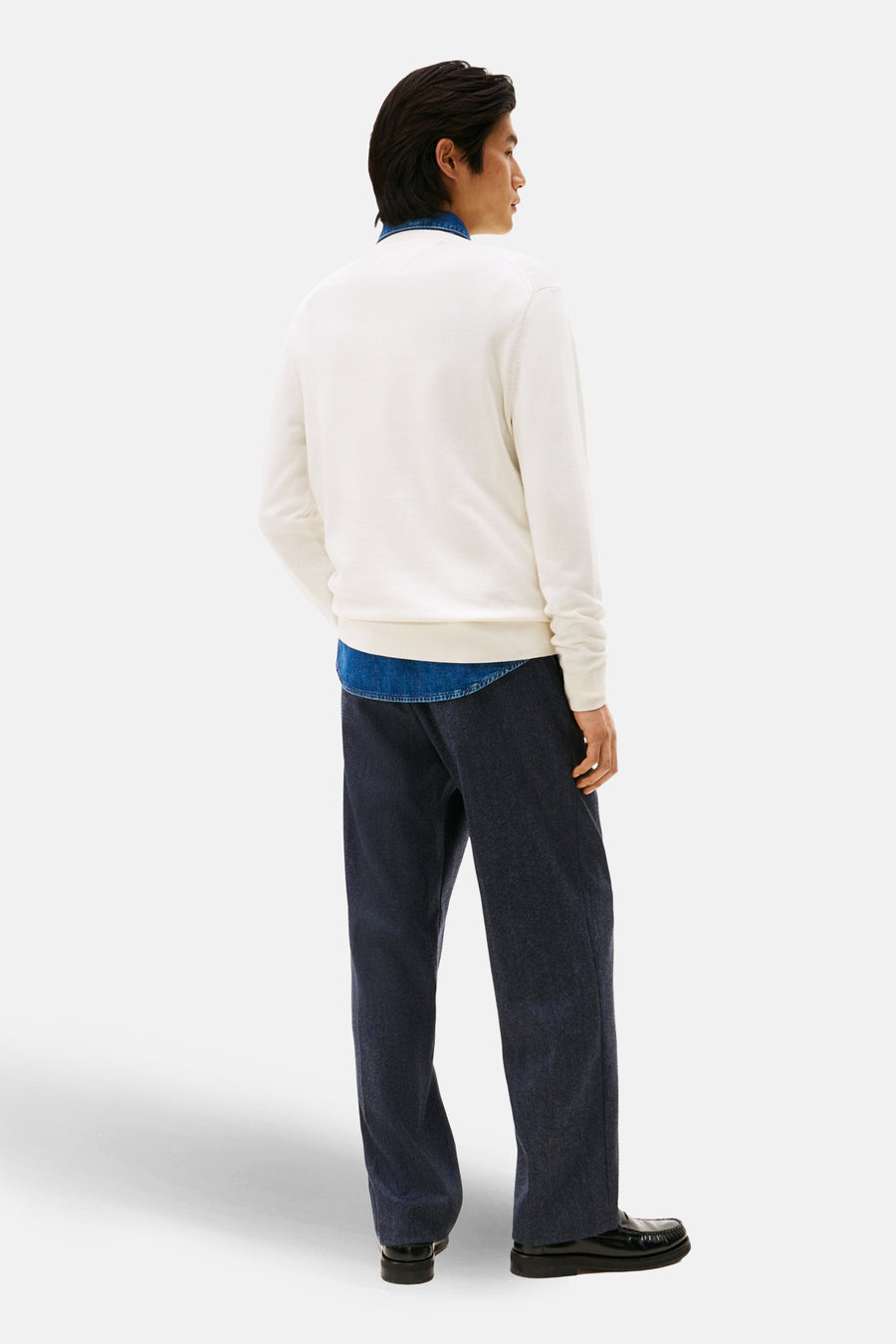 Pull à col rond - écru - TOMMY HILFIGER