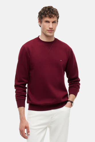 Sweat col O - Bordeaux