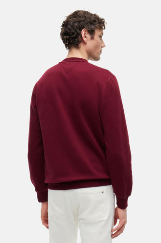 Sweat col O - Bordeaux