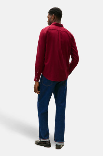 Chemise à manches longues - Bordeaux