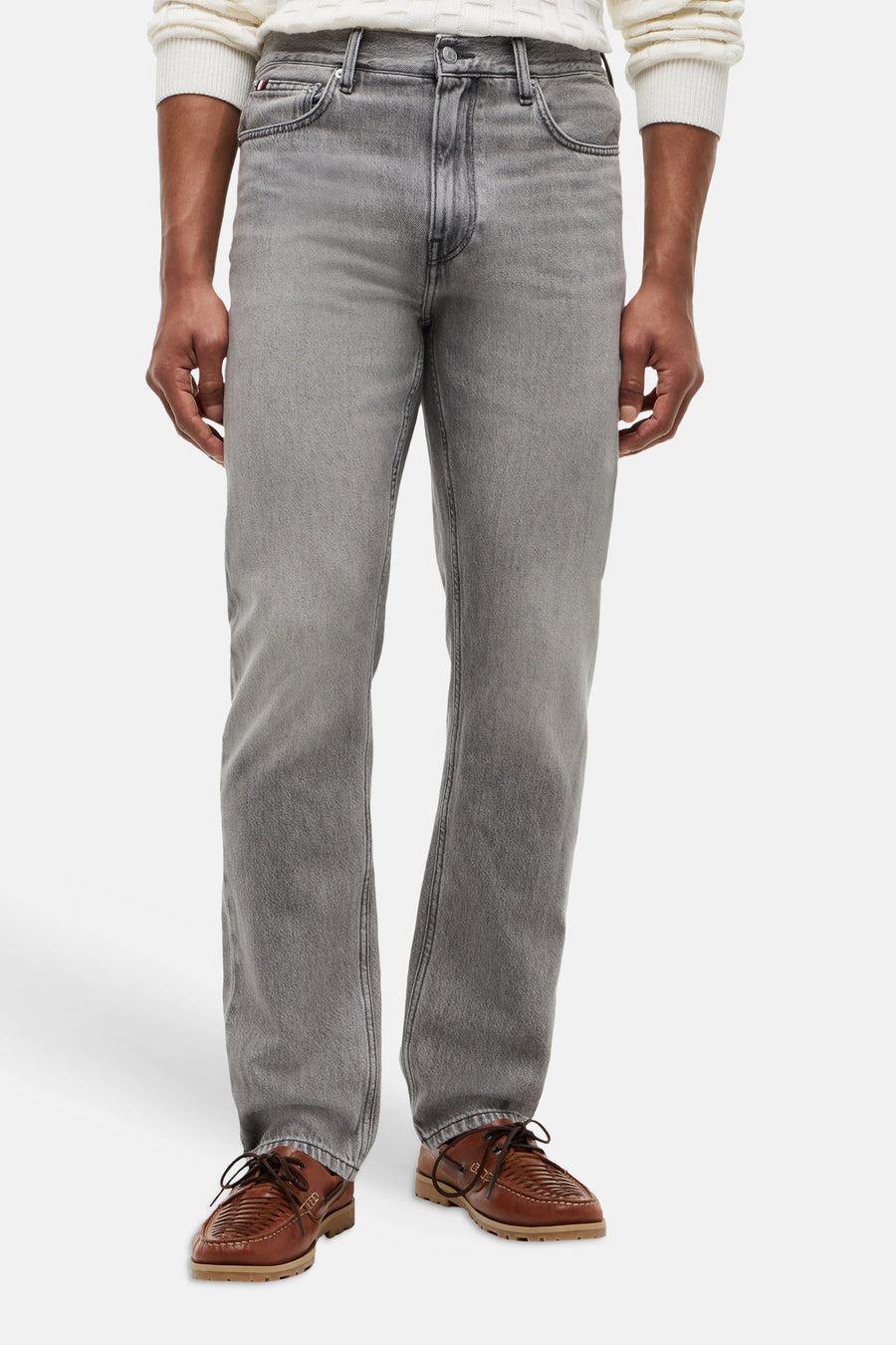 Jeans straight grey denim - TOMMY HILFIGER