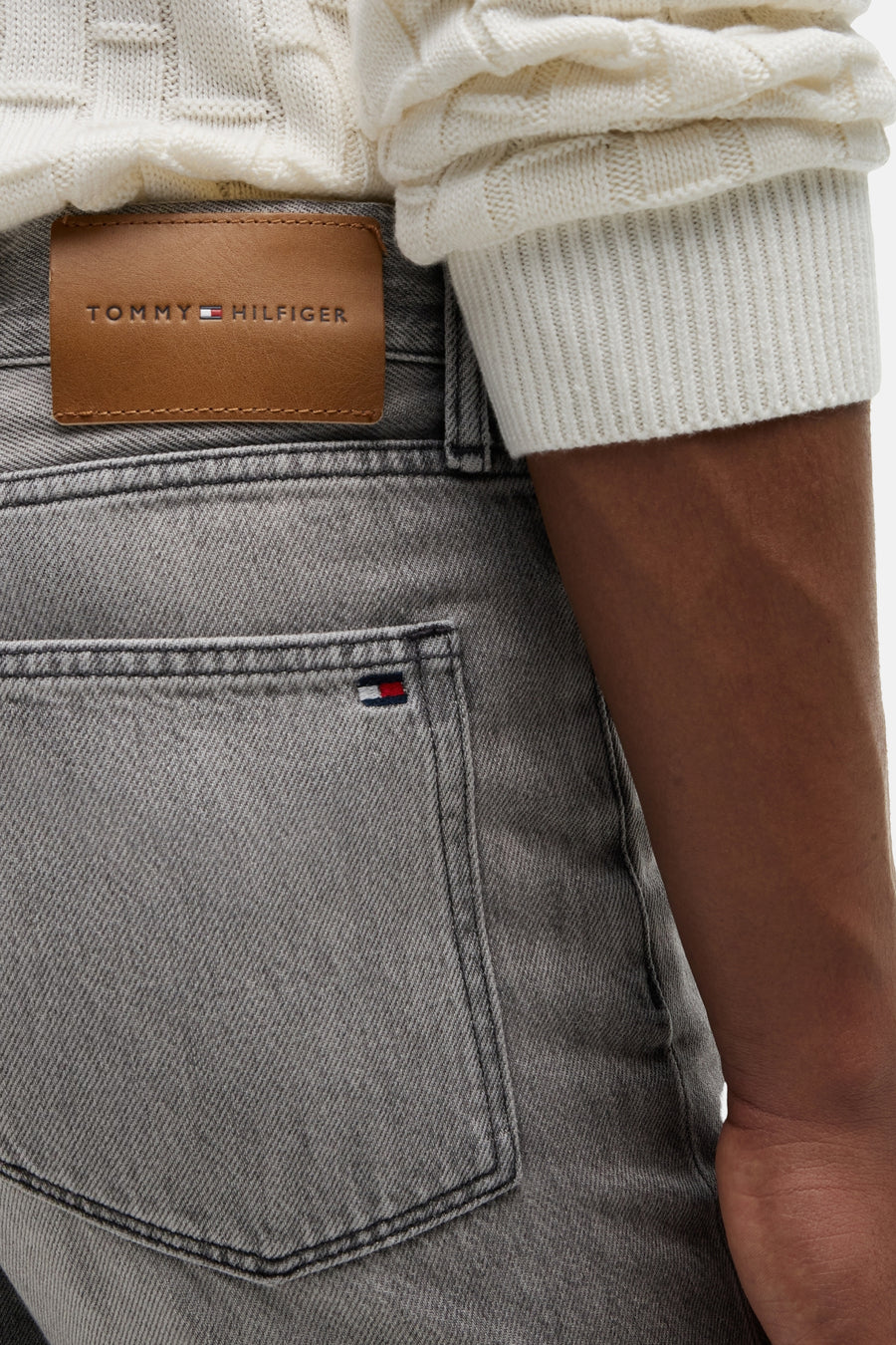 Jeans straight grey denim - TOMMY HILFIGER