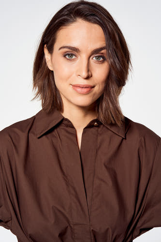 Robe courte - brun