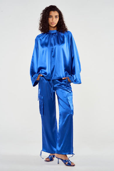 Chemise &agrave; manches longues - bleu