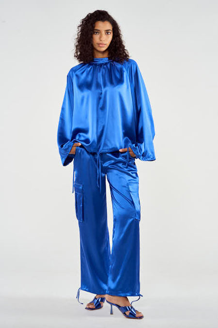 Chemise &agrave; manches longues - bleu