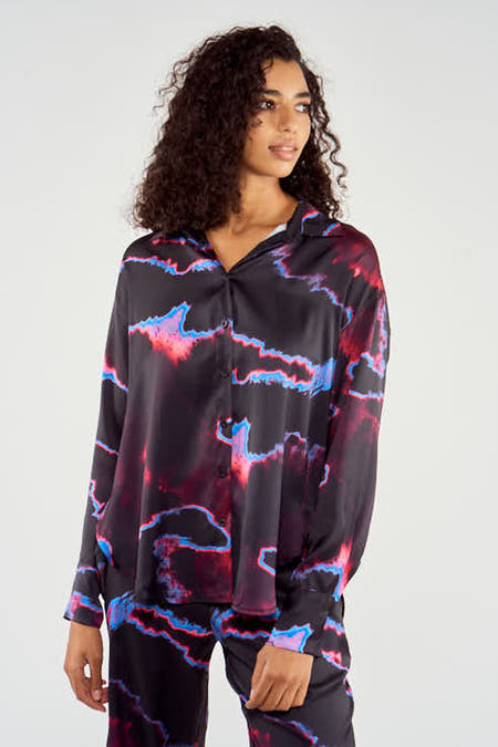 Chemise &agrave; manches longues - multico