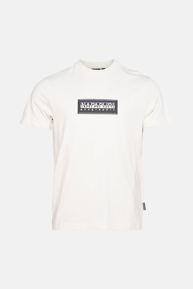 T-shirt écru à manches courtes de NAPAPIJRI, vu de l'arrière.