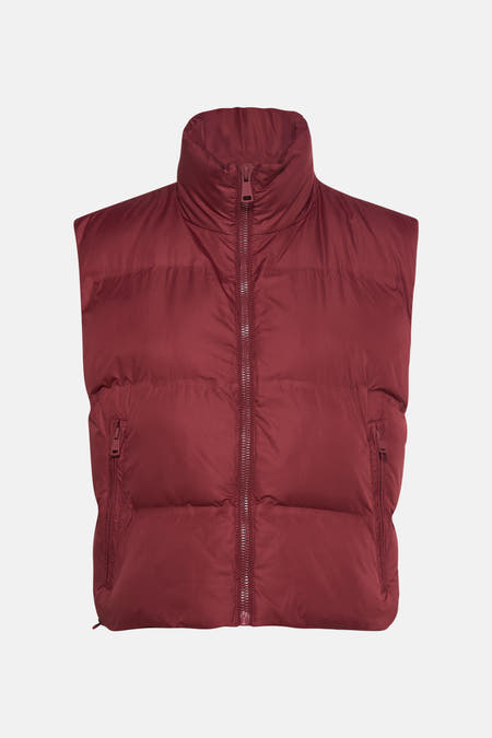 Gilet de corps HAILYS avec un col haut et une fermeture éclair.