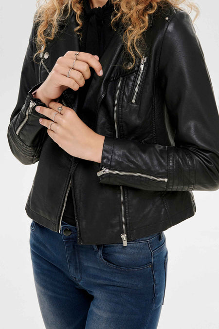 ONLGEMMA FAUX LEATHER BIKER OTW NOOS