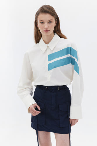 Chemise &agrave; manches longues - blanc