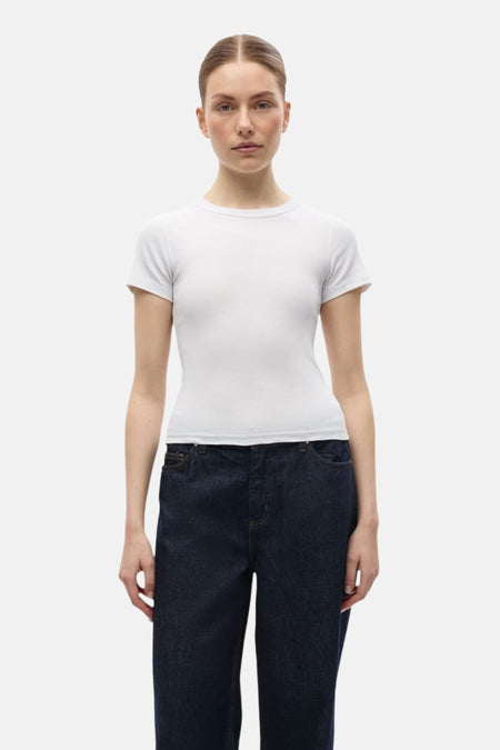 Top uni manche courte Blanc - ENVII