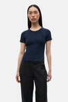 Top uni manche courte Bleu - ENVII
