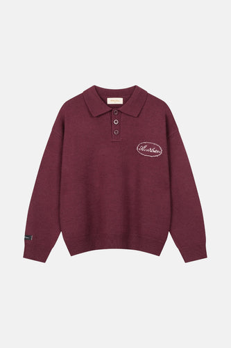 Pull à col en V - rouge - ANOTHER COTTON LAB