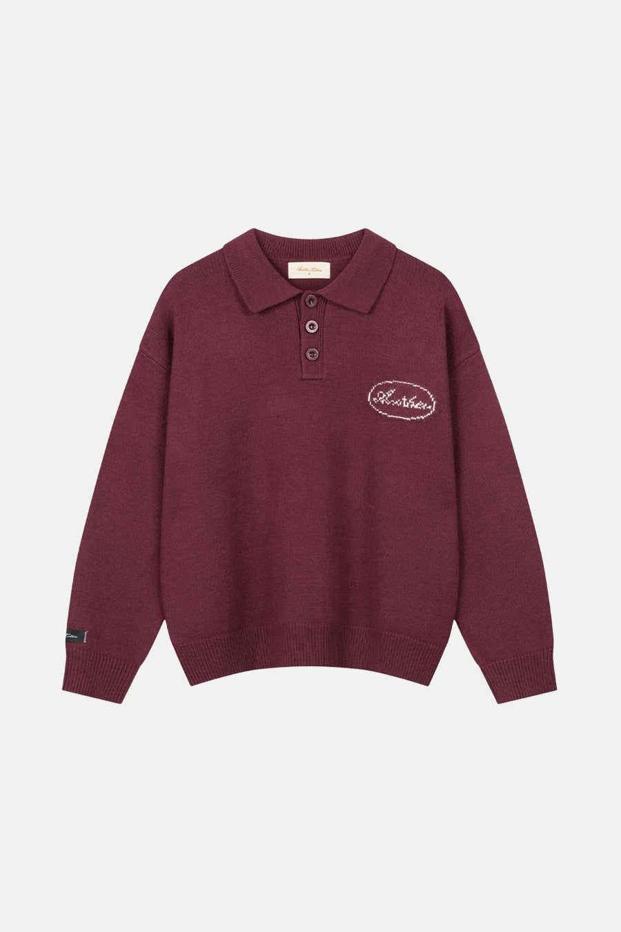 Pull à col en V - rouge - ANOTHER COTTON LAB