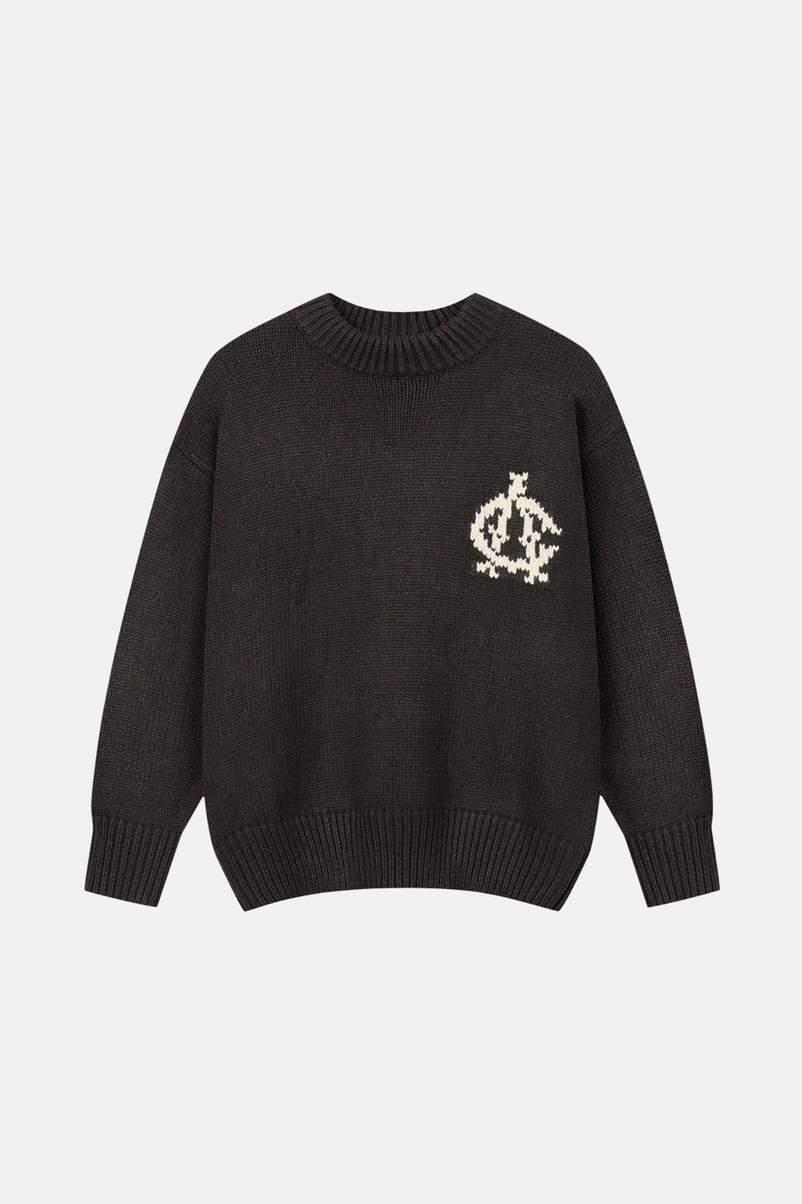 Pull à col rond - brun - ANOTHER COTTON LAB