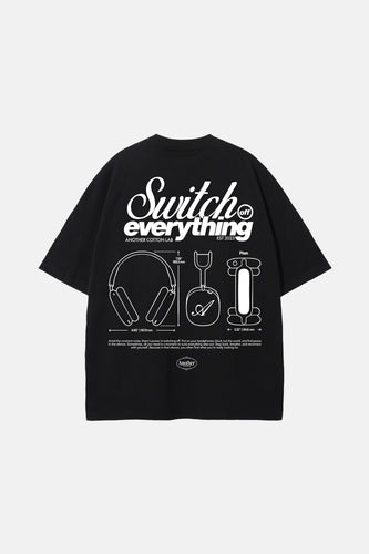 T-shirt à manches courtes - noir - ANOTHER COTTON LAB