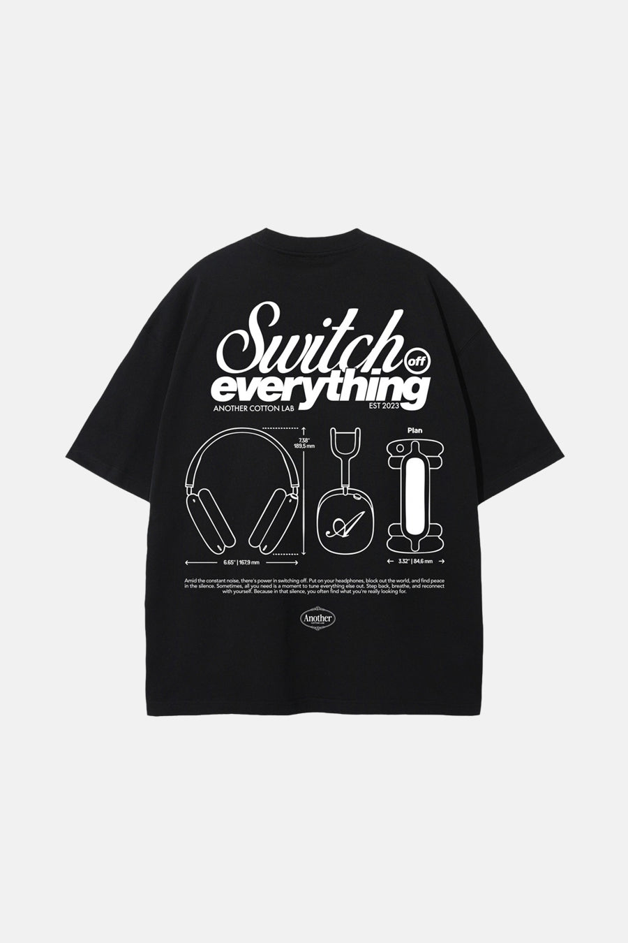 T-shirt à manches courtes - noir - ANOTHER COTTON LAB