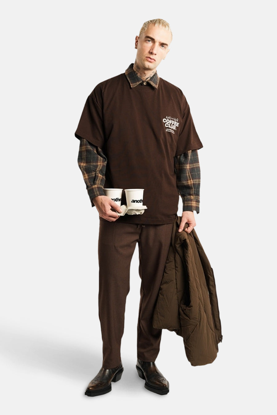 T-shirt à manches courtes - brun - ANOTHER COTTON LAB