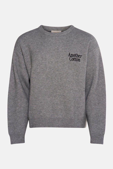 Pull à col rond - gris