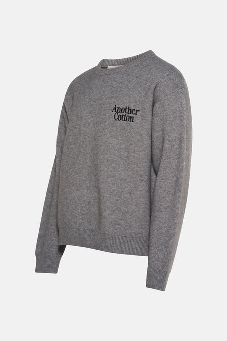 Pull à col rond - gris