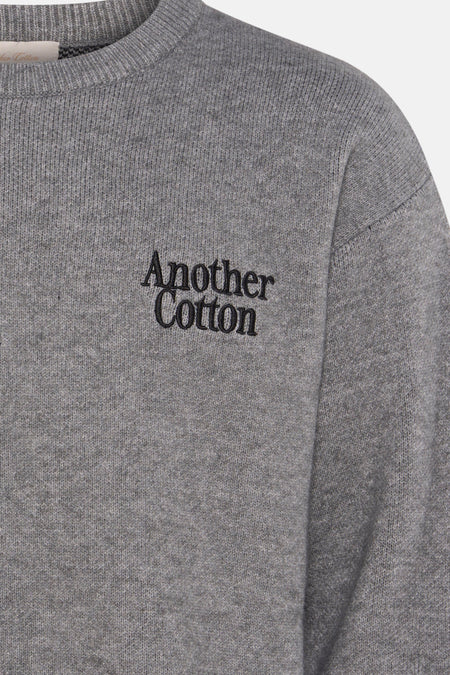 Pull à col rond - gris