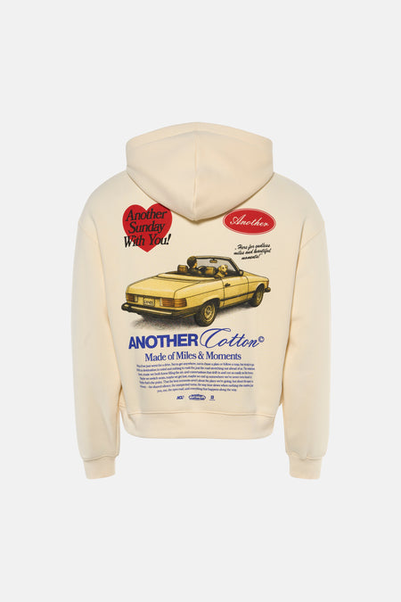 Sweat à capuche - écru