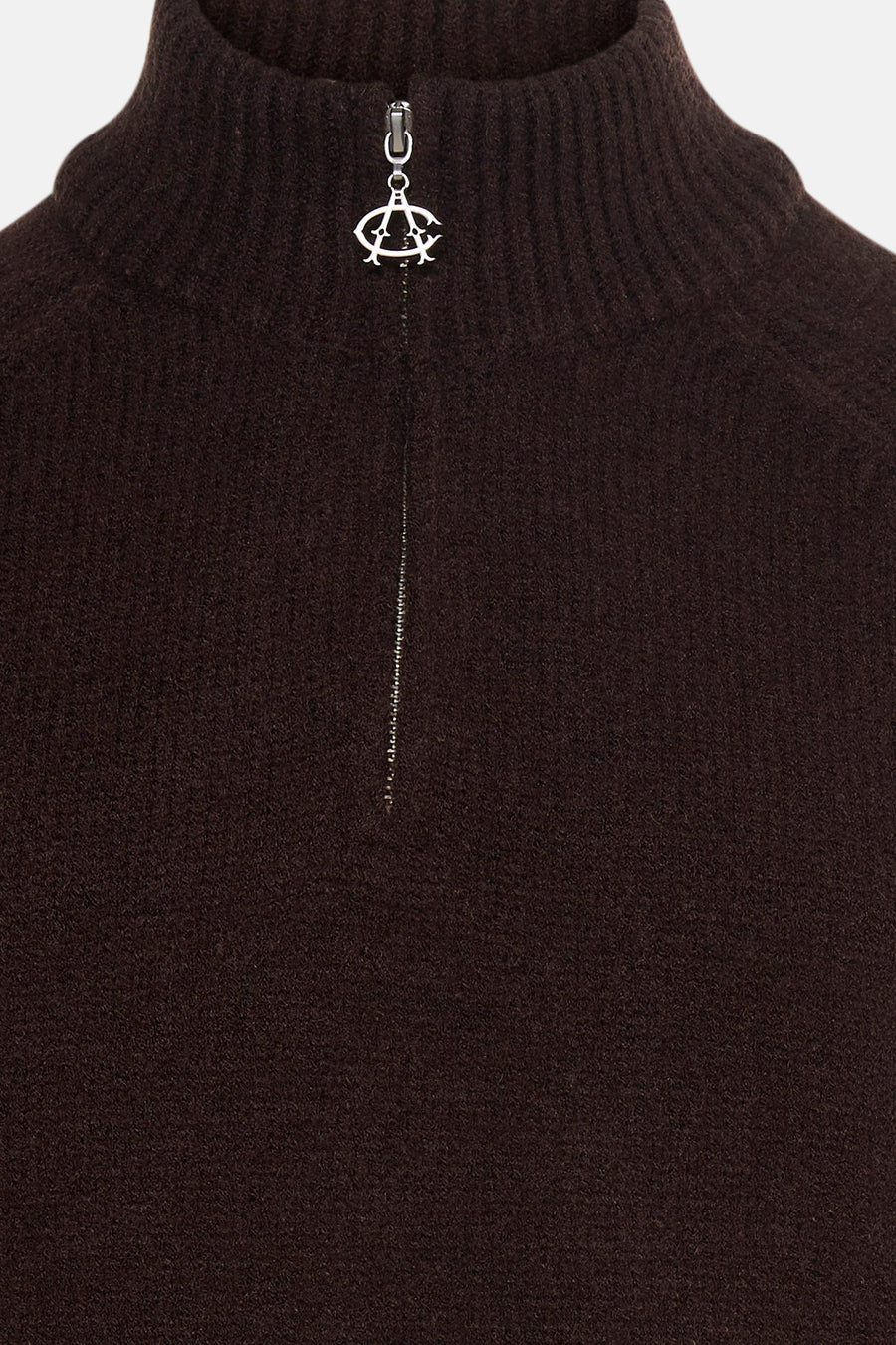 Pull à col roulant - brun