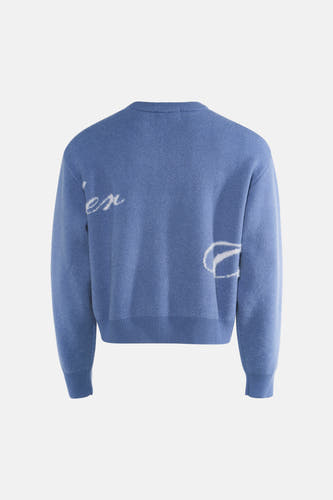 Pull col O - bleu