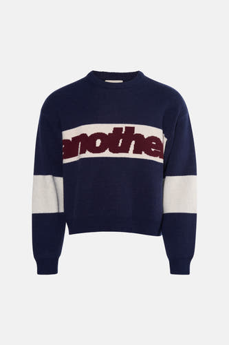 Pull col O - bleu