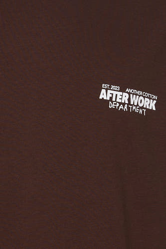 T-shirt à manches courtes - brun