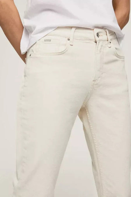 Jean &agrave; coupe droite - bleu