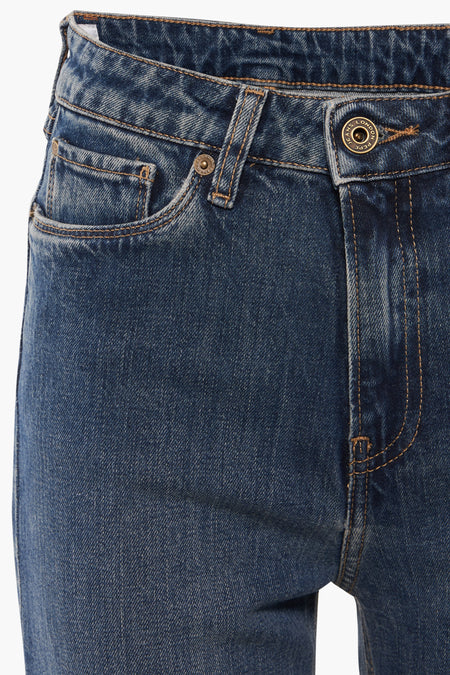 FLARE PEPE - dark blue denim