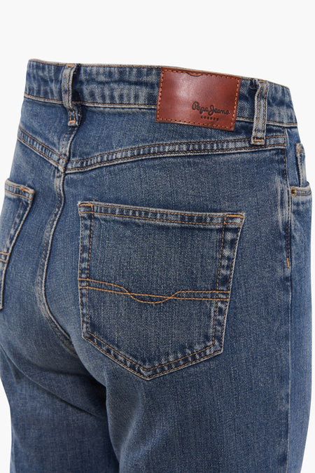 FLARE PEPE - dark blue denim