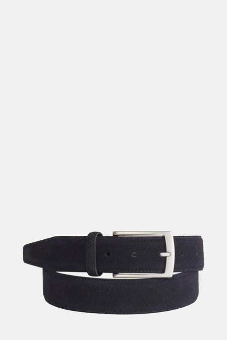 Ceinture bleu marine de Petrol Industries avec boucle argentée.
