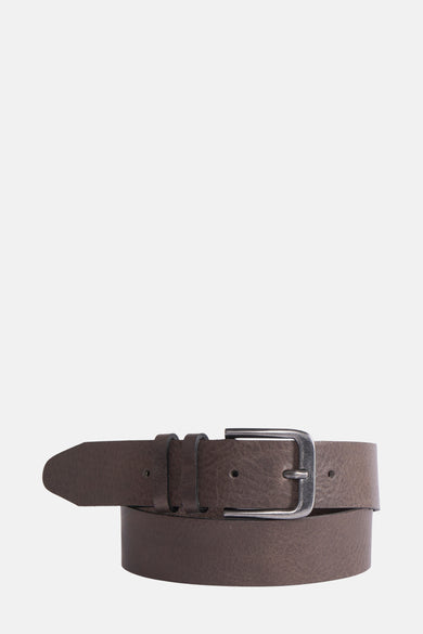 Ceinture grise de Petrol Industries, avec boucle et passants argentés pour réglage.