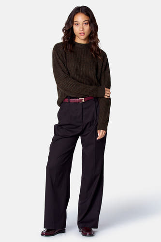 Pull col O - Kaki
