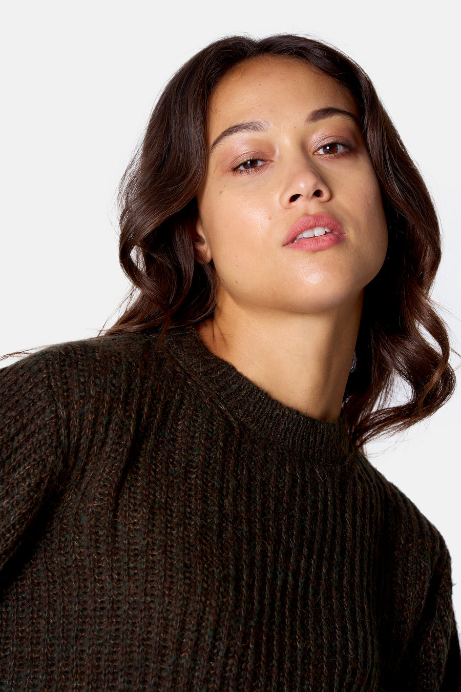 Pull col O - Kaki