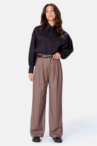 Blouse à manches longues - noir