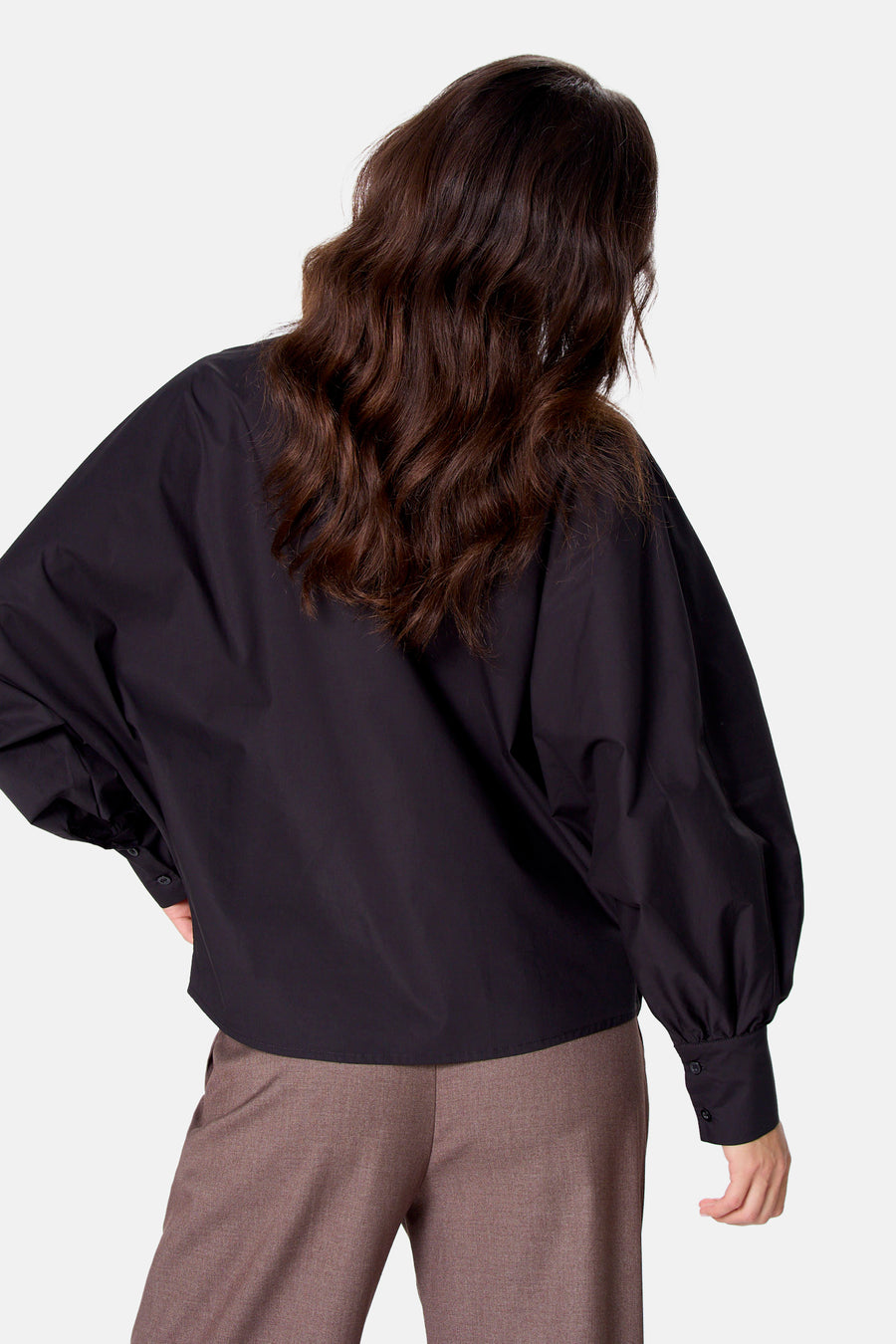 Blouse à manches longues - noir