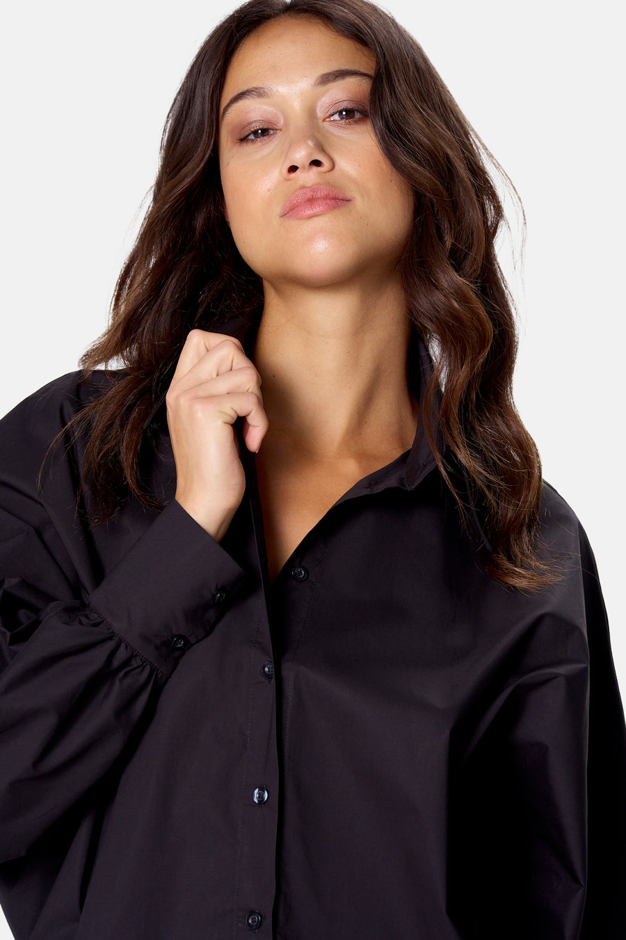 Blouse à manches longues - noir