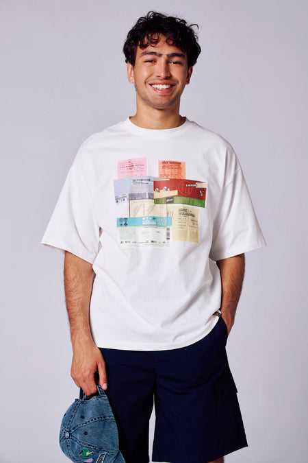 T-shirt (manches courtes) Blanc - Rock Werchter 50