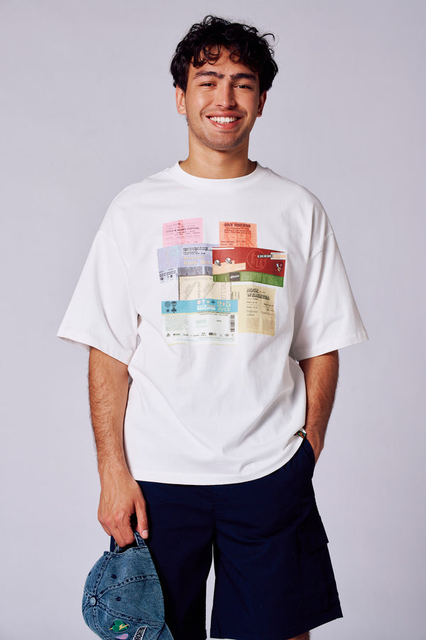 T-shirt (manches courtes) Blanc - Rock Werchter 50