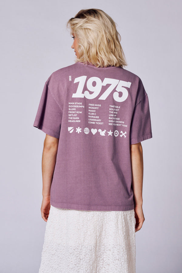 T-shirt (manches courtes) Mauve - Rock Werchter 50
