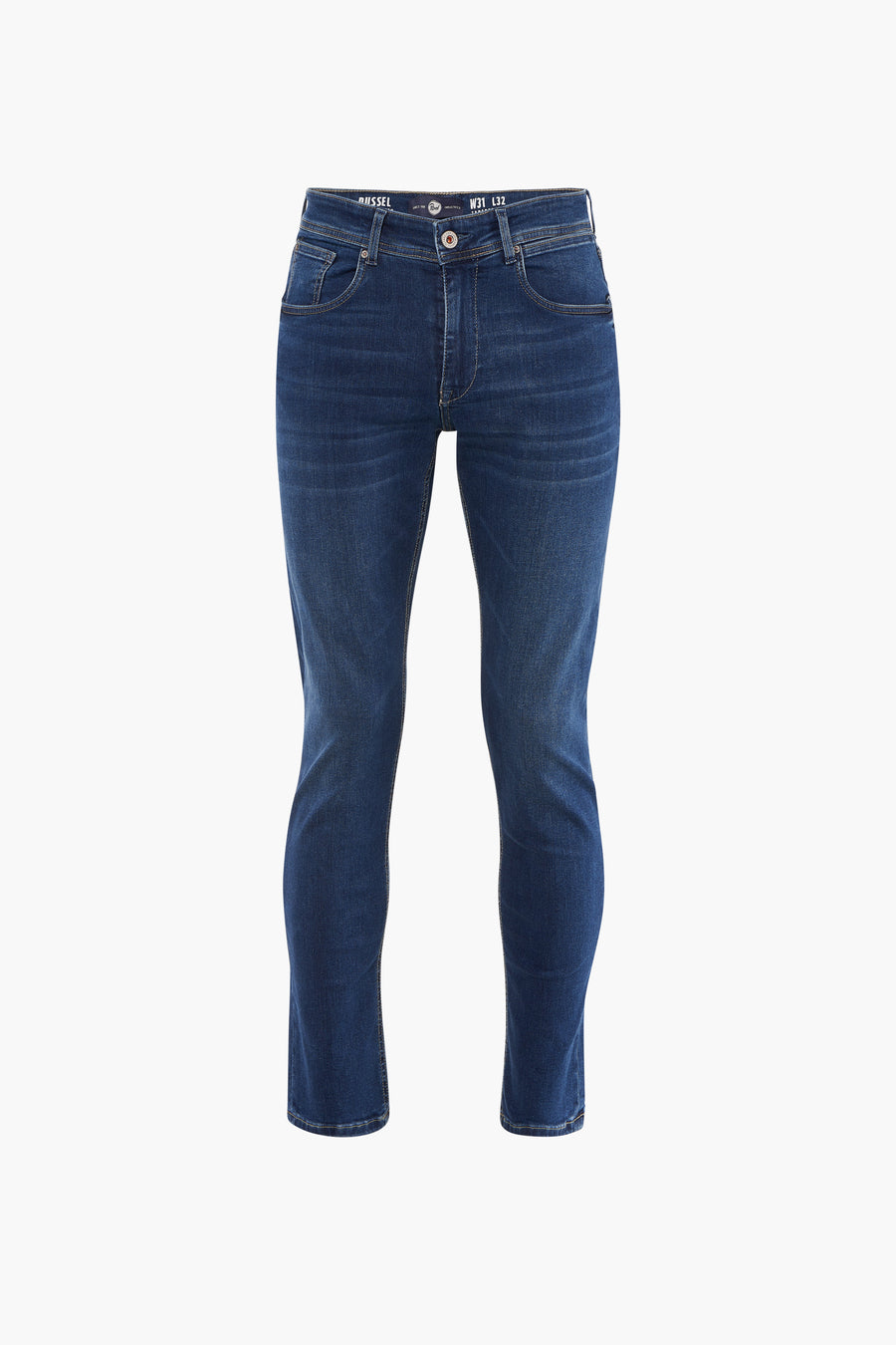 Middenblauwe tapered jeans van Petrol Industries, met een klassieke denim textuur en een comfortabele pasvorm.