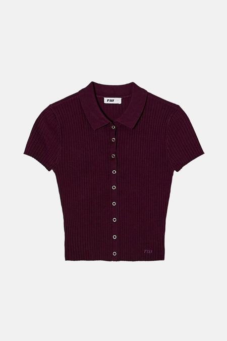 Top uni manche courte Mauve - TALLY WEIJL