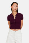 Top uni manche courte Mauve - TALLY WEIJL