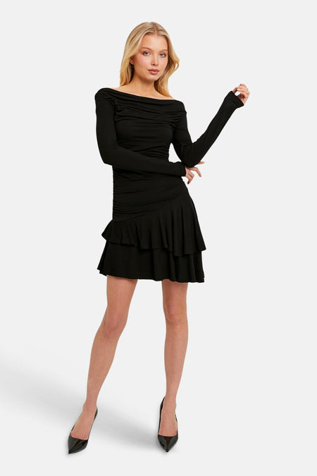 Robe à manches longues - noir