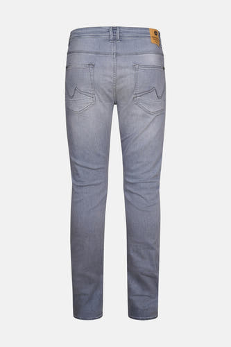 Jean slim fit gris clair de Petrol Industries, avec des poches arrière et une étiquette en cuir.