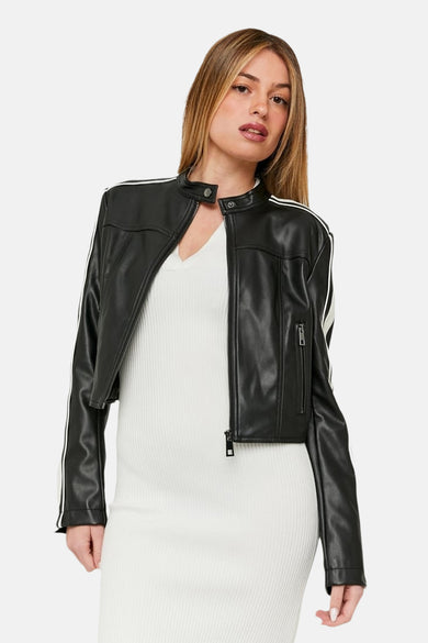 Veste en cuir Noir - TALLY WEIJL