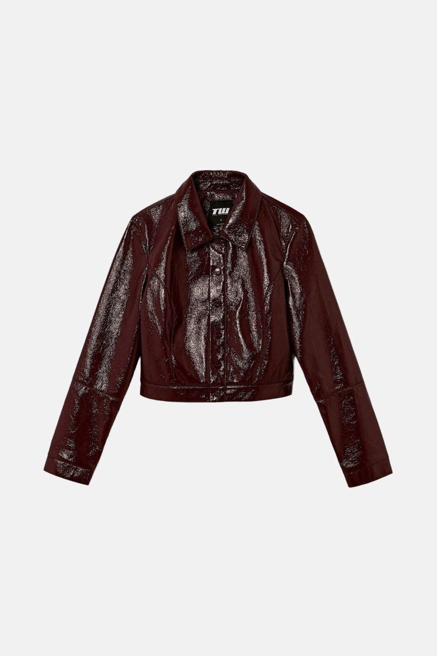 Veste en cuir - bordeaux - TALLY WEIJL - 5